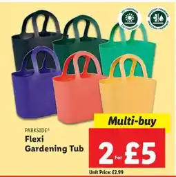 Lidl PARKSIDE Flexi Gardening Tub offer