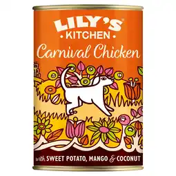 Tesco Lily's Kitchen Carnival Chicken with Sweet Potato & Turmeric for Dogs 400g offer