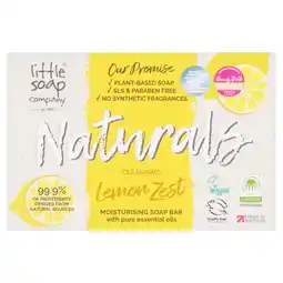Tesco Little Soap Company Natural Bar Soap Cleansing Lemon 100G offer
