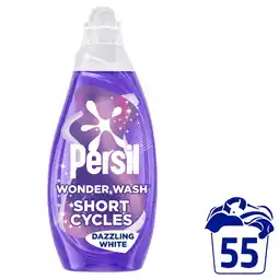 Tesco Persil Wonder Wash Dazzling White Laundry Detergent 55 Washes 1485ml offer