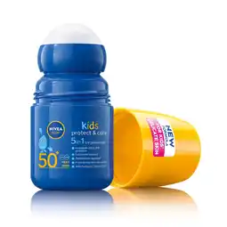 Tesco NIVEA SUN Kids Protect & Care Sun Cream Roll-On SPF50+ 50ml offer