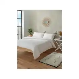 Asda George Home White Seersucker Duvet Set - Single offer