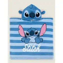 Asda Disney Stitch Print Cotton Poncho offer