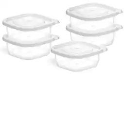Asda George Home 250ml Plastic Food Storers 5pk offer