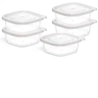 Asda George Home 250ml Plastic Food Storers 5pk offer