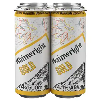Morrisons Wainwright Golden Ale Beer 4x500ml offer