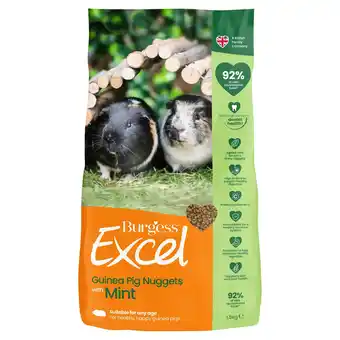 Tesco Burgess Excel Guinea Pig Nuggets 1.5Kg offer