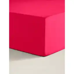 Asda George Home Raspberry Plain Fitted Sheet Single offer