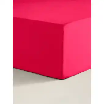 Asda George Home Raspberry Plain Fitted Sheet Single offer