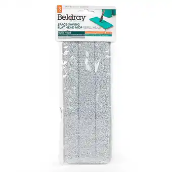 Asda Beldray AntiBac Flat Head Mop Refill offer