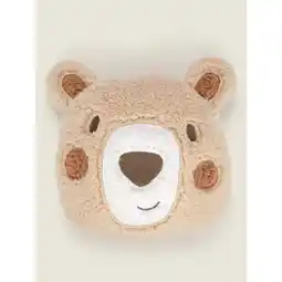 Asda George Home Natural Bear 3D Cushion offer