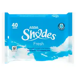 Asda ASDA Shades Fresh Flushable Moist Toilet Tissue Wipes offer