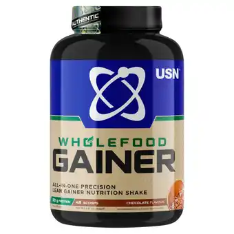 Asda USN Wholefood Chocolate Flavour Lean Gainer Nutrition Shake 2kg offer
