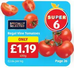 Aldi Regal Vine Tomatoes offer