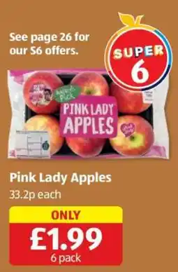 Aldi Pink Lady Apples offer