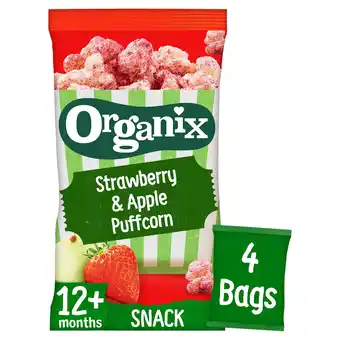 Tesco Organix Strawberry & Apple Puffcorn 4x10g offer