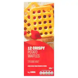 Asda ASDA 12 Crispy Potato Waffles 680g offer