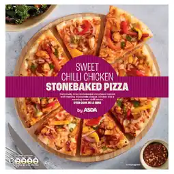 Asda ASDA Sweet Chilli Chicken Stonebaked Pizza 340g offer