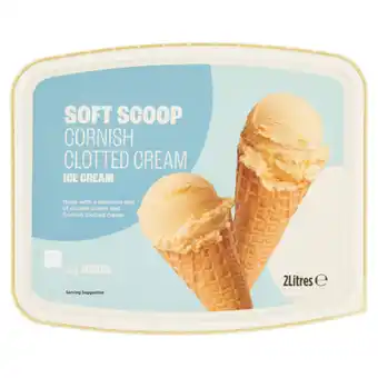 Asda ASDA Soft Scoop Cornish Clotted Vanilla Ice Cream offer