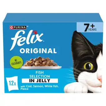 Asda Felix Original Fish Selection in Jelly 7 + Years 12 x 85g (1.02kg) offer