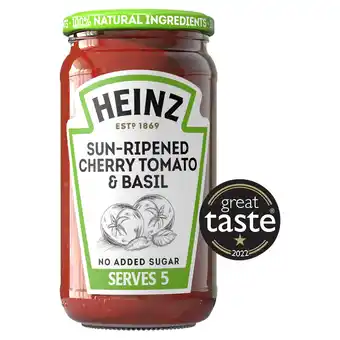 Iceland Heinz Sundried Cherry Tomato & Basil Pasta Sauce 490g offer