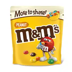 Iceland M&M's Peanut Chocolate More to Share Pouch Bag 200g offer