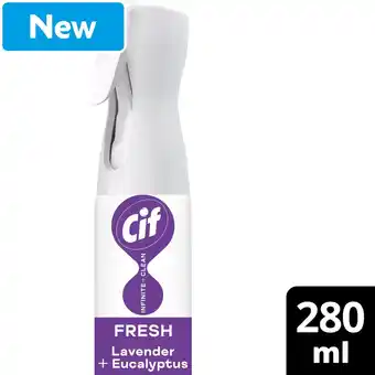 Morrisons Cif Infinite Clean All in One Cleaner Spray Lavender & Eucalyptus 280ml offer