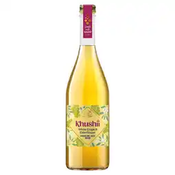 Tesco Isla Delice Khushii White Grape & Elderflower Sparkling Juice Drink 750ml offer