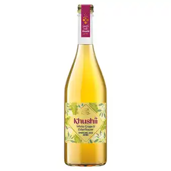 Tesco Isla Delice Khushii White Grape & Elderflower Sparkling Juice Drink 750ml offer