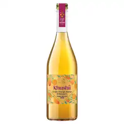 Tesco Isla Delice Khushii Grape Orange Mango & Mandarin Sparkling Juice Drink 750ml offer