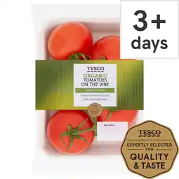 Tesco Tesco Organic Tomatoes On The Vine 400g offer
