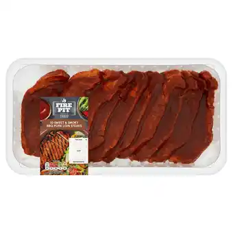 Tesco Tesco Fire Pit 10 Sweet & Smoky BBQ Pork Loin Steaks 1kg offer