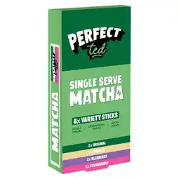 Tesco PerfectTed Matcha Sachets Variety Pack 8 Pack 33g offer