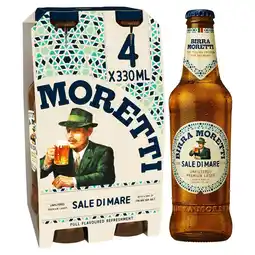 Tesco Birra Moretti Sale Di Mare Lager 4x330ml offer