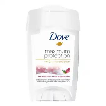 Tesco Dove Maximum Protection Go Fresh Pomegranate Antiperspirant Deodorant Cream 45ml offer