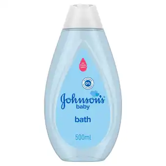 Tesco Johnson's Baby Regular Gentle Baby Bath 500ml offer