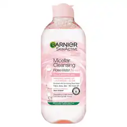 Tesco Garnier Skin Active Micellar Water Rose 400Ml offer