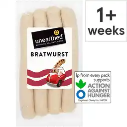 Tesco Unearthed Bratwurst 360g offer