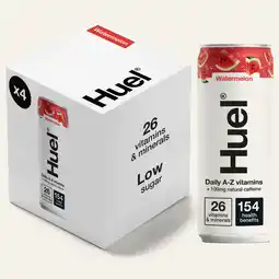 Tesco Huel Daily A-Z Watermelon Sparkling Multivitamin Energy Drink 4 x 330ml offer
