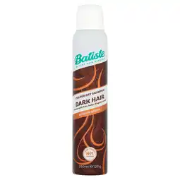 Tesco Batiste Dry Shampoo Dark And Brown 200Ml offer