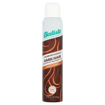 Tesco Batiste Dry Shampoo Dark And Brown 200Ml offer