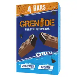 Tesco Grenade Oreo Protein Bar - Cocoa, Vanilla 4 x 60g offer