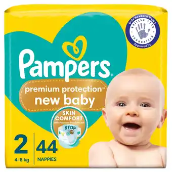 Tesco Pampers Premium Protection New Baby Size 2 44 Nappies offer