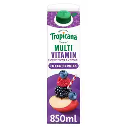 Tesco Tropicana Multivitamin Juice - Mixed Berries 850ml offer