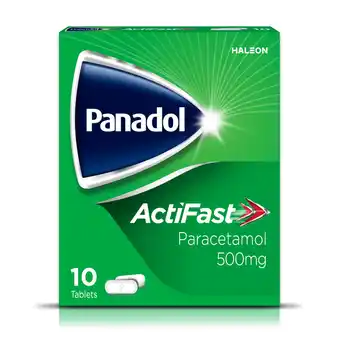 Tesco Panadol Actifast 500MG Tablets 10pk offer
