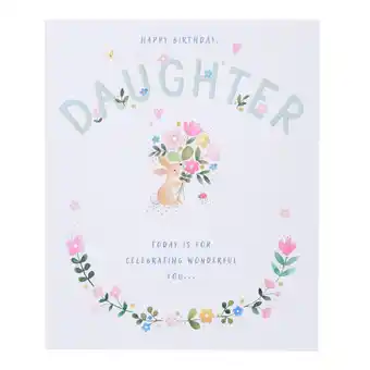 Asda George Home Daughter Birthday Card offer
