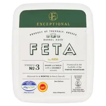 Asda Exceptional by ASDA Barrel Aged Feta 200g offer