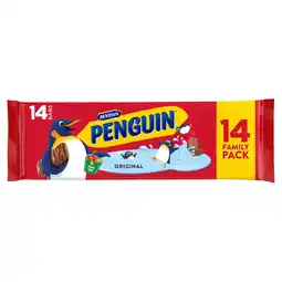 Iceland McVitie's Penguin Original Biscuit Bars 14 x 24.6g offer
