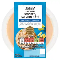 Tesco Tesco Smooth Smoked Salmon Pate 100g offer