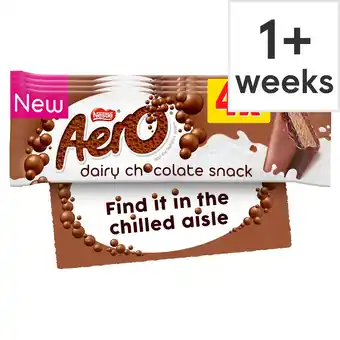 Tesco Aero Dairy Chocolate Snack Desserts 4 x 28g offer